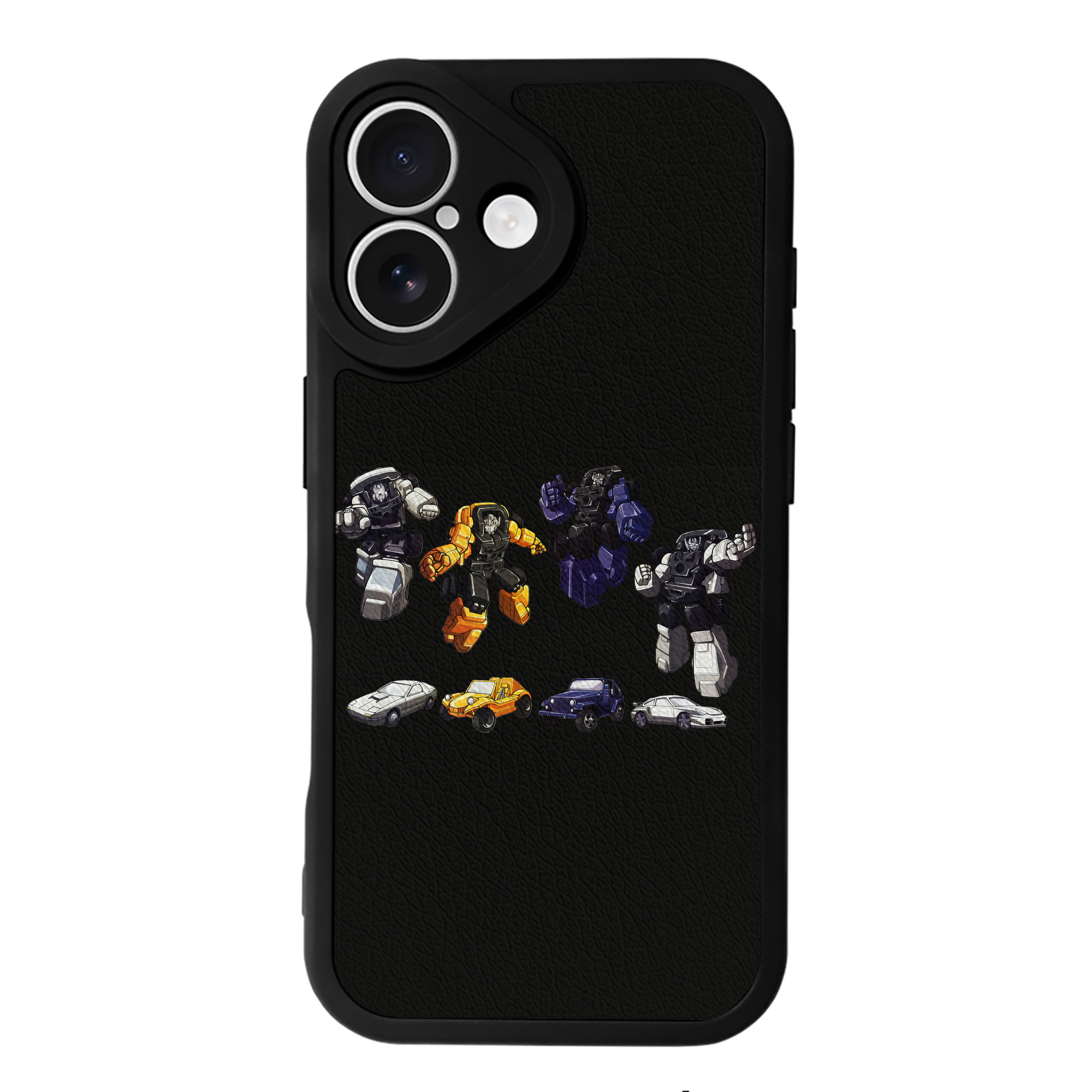 （画像用） Transformers トランスフォーマー 【iPhone 16シリーズ対応】シリコンスマホケース（レザー調） 材質：シリコン